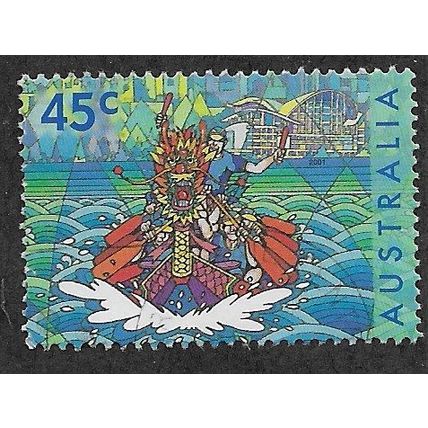 AUS 2001 45c 'HONG KONG JOINT ISSUE' FINE USED (EBID68-344)