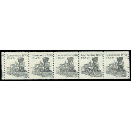 1897A 2c Locomotive Fine MNH Dry Gum PNC 6/5 P0494