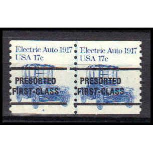 1906a 17c Electric Auto Fine MNH Dry Gum CNP Left 4C Line Gap PA0488