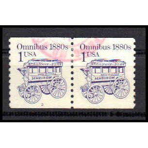 Used 2225b 1c Omnibus Very Fine CNP Left 2 PA0868