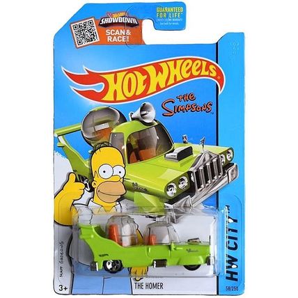 Hot Wheels - The Homer: HW City 2015 - Tooned #58/250 *Green / The Simpsons*