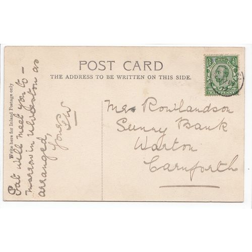 Cartmel 1912 Postcard Cumbria