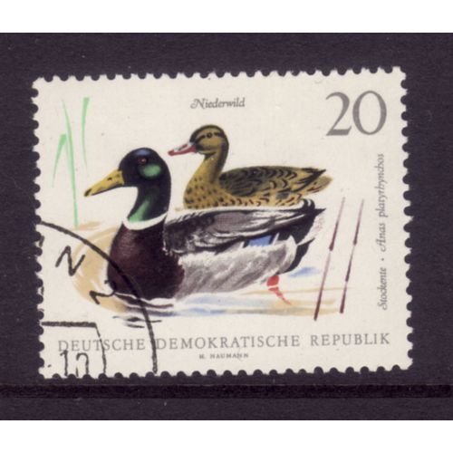 GERMANY 1968 SMALL GAME BIRDS 20pf MALLARD SG E1079 FINE USED