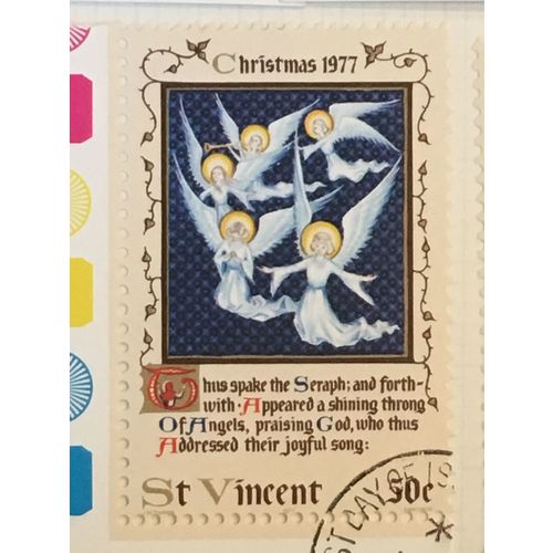 St Vincent 1977 Xmas Carol 50c Shepherds Flocks Night Used SG 548 Sc 513 stamp