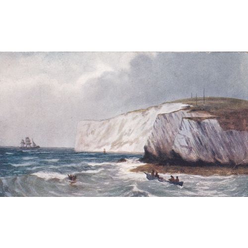 Cliffs & Tennison's & Beacon, Freshwater Bay Isle of Wight Postcard (IOW76449)