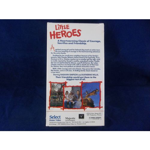 Little Heroes 1991 Hemdale Home Video VHS Movie