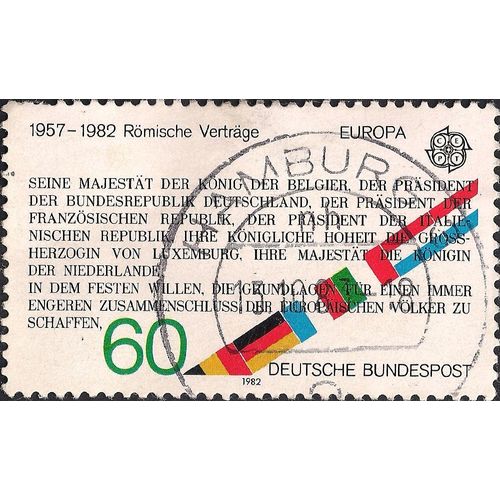 GERMANY, Römische Verträge 25 Jahre, multicolour 1982, 50 Pfennig