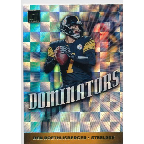 2019 Donruss Football Dominators Insert 31 Ben Roethlisberger Steelers