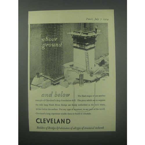 1954 Cleveland Builders of Bridges Ad - Above Ground and below