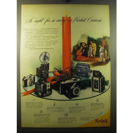 1950 Kodak Cameras Ad - Pony 828, Brownie Flash Six-20, Brownie Hawkeye