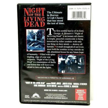 Night of the Living Dead (DVD, 1997) (L33)
