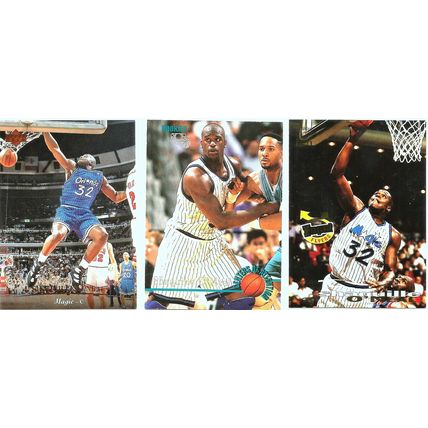 Lot #802 1992-1995 (3) Orlando Magic Shaquille O'Neal #105 RC #358 RC & #95 NM-M