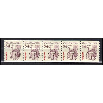 2256 8.4c Wheel Chair Very Fine MNH Dry Gum PNC 1/5 X3033