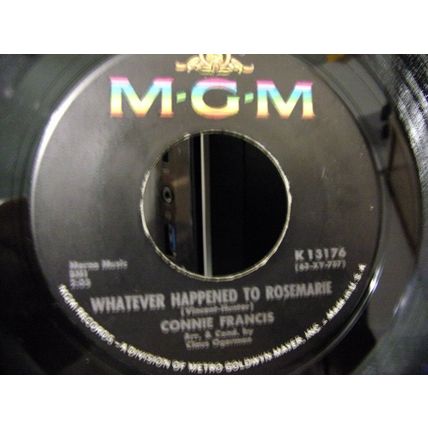 Connie Francis-Your Other Love / Whatever Happened To Rosemarie-45rpm-1963-VG+
