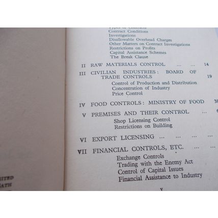 GOVERNMENT CONTROLS (20/11) #