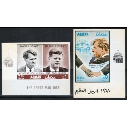 ZAYIX -Ajman 299B-300B MNH John F. Kennedy Politician 081622S09