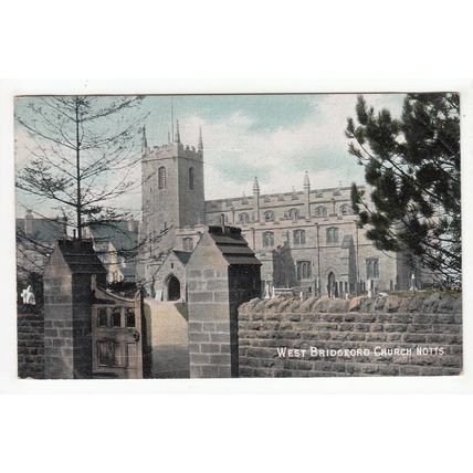 The Church West Bridgford Postcard 1909 Nottinghamshire Clumber Series