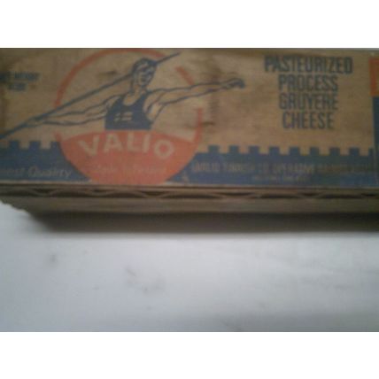 Antique wood Valio cheese box made in Finland