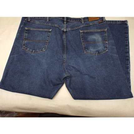 Excellent Mens Wrangler Regular Fit Premium Quality Jeans Size 42x30 Blue Denim