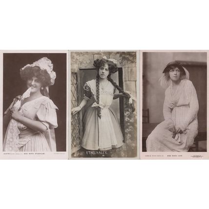 Marie Lohr Edwardian Actress Rotary RPC & Marie Studholme 3x Postcard