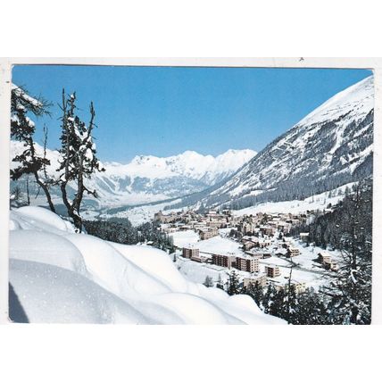 Pontresina Switzerland Postcard posted 1982 corner crease