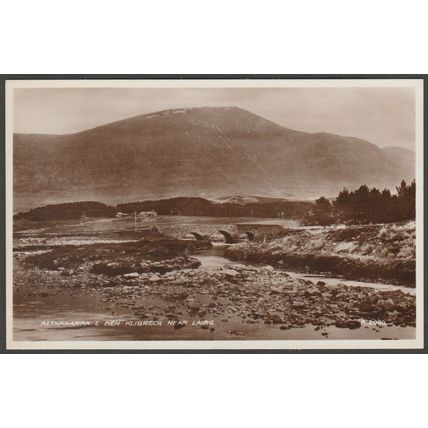 Altnaharra & Ben Klibreck nr Lairg, Sutherland, 1937 - Davidson & Co RP Postcard