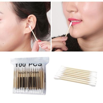 200 ECO Friendly Bamboo Cotton Buds Wooden Makeup Ear Swabs