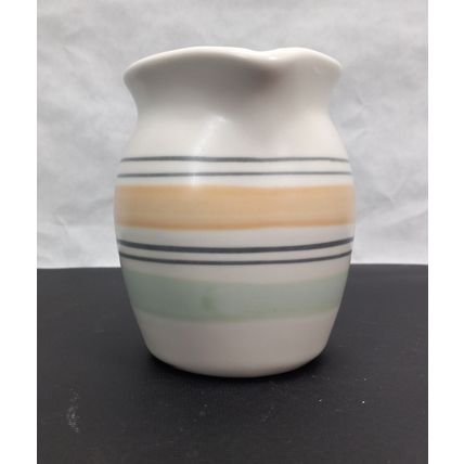Pfaltzgraff Key Largo Striped Multicolor Milk Creamer Pitcher 4 1/2" Height