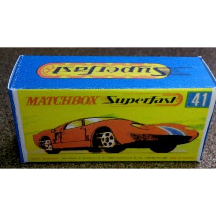 Matchbox - No41 Ford GT - Replica Box