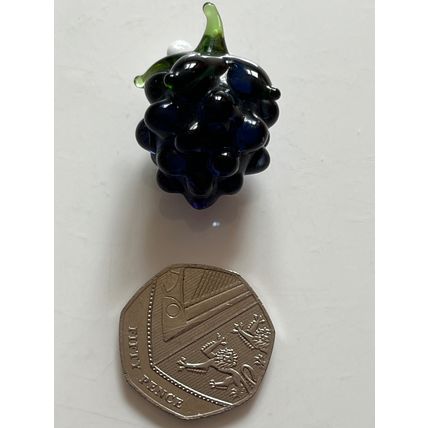GLASS FRUIT MINIATURE - BLACKBERRY