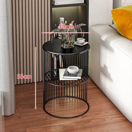 Luxury Modern Coffee Table Made of Iron and Marble
