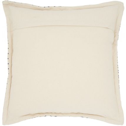 Indigo And Ivory Geometric Throw Pillow