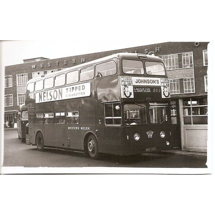 Black & White Photograph of Western Welsh Omnibus Co. Ltd. - VKG 329