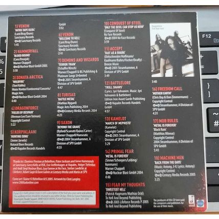 Battle Metal II CD Promo Rock Hammer Magazine 18 Killer Tracks Hammerfall