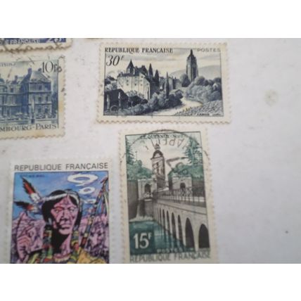 French Stamps. a selection of 15 different stamps