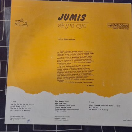 Jumis – Sky's Eye (C6030147004) 1990 (LP)