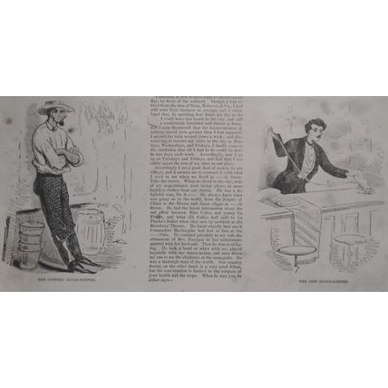Town And Country - Harper's Weekly, February 6, 1858 - Story & 6 Prints