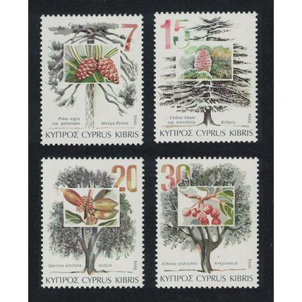 Cyprus Trees 4v 1994 MNH SG#855-858