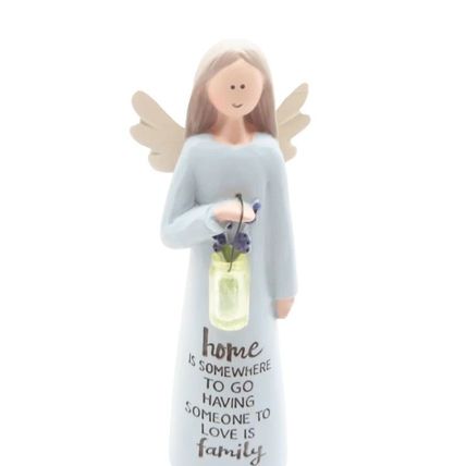 Angel Ornament/Figurine Home is Somewhere to go ...12 CM Gift Faith Home Decor
