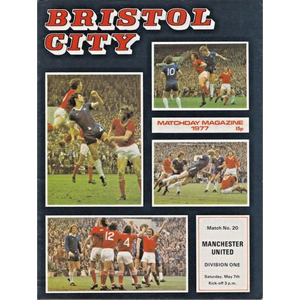 BRISTOL CITY v MANCHESTER UNITED LEAGUE DIVISION ONE 1976/77