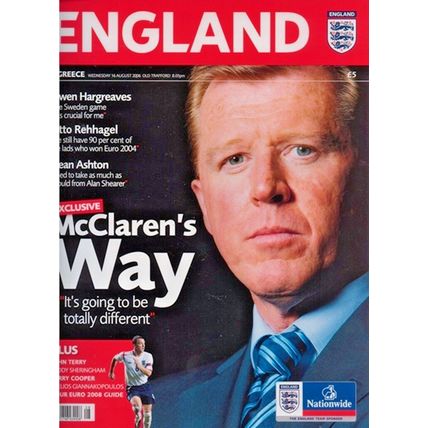 ENGLAND v GREECE OLD TRAFFORD 2006