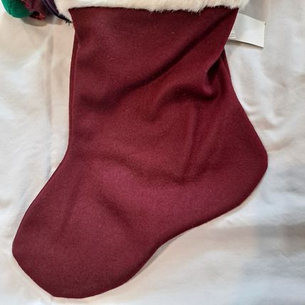 Vintage ZCMI PENGUIN 3D PLUSH CHRISTMAS STOCKING 22" Bird Felt