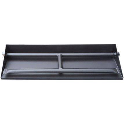 Stanbroil 20.5" Dual Fireplace Burner and Pan, Black Steel
