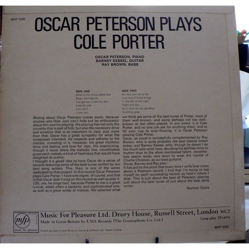 Oscar Peterson Plays Cole Porter - MFP 1025