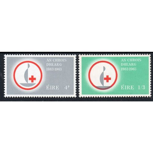 1963 Ireland Sg197 / Sg198 RED CROSS SET FRESH UN MOUNTED MINT MNH(E46)