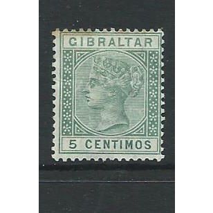 gibraltar stamps victoria sg 22 sg 22 tonedslightly toned