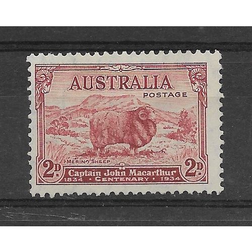 Australia.SG150 2d Merino Ram (Carmine-Red).Mounted Mint.Feb19