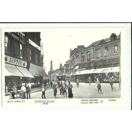 Staffordshire HANLEY Stafford Street Postcard (Collectorcard C10204)