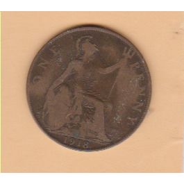 GB Penny 1918 VG to F