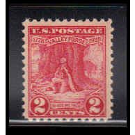 645 2c Valley Forge Barely Clears MNH O1106